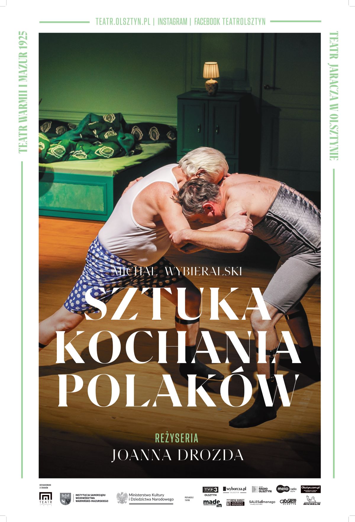 Plakat spektakl Sztuka kochania polak&oacute;w
