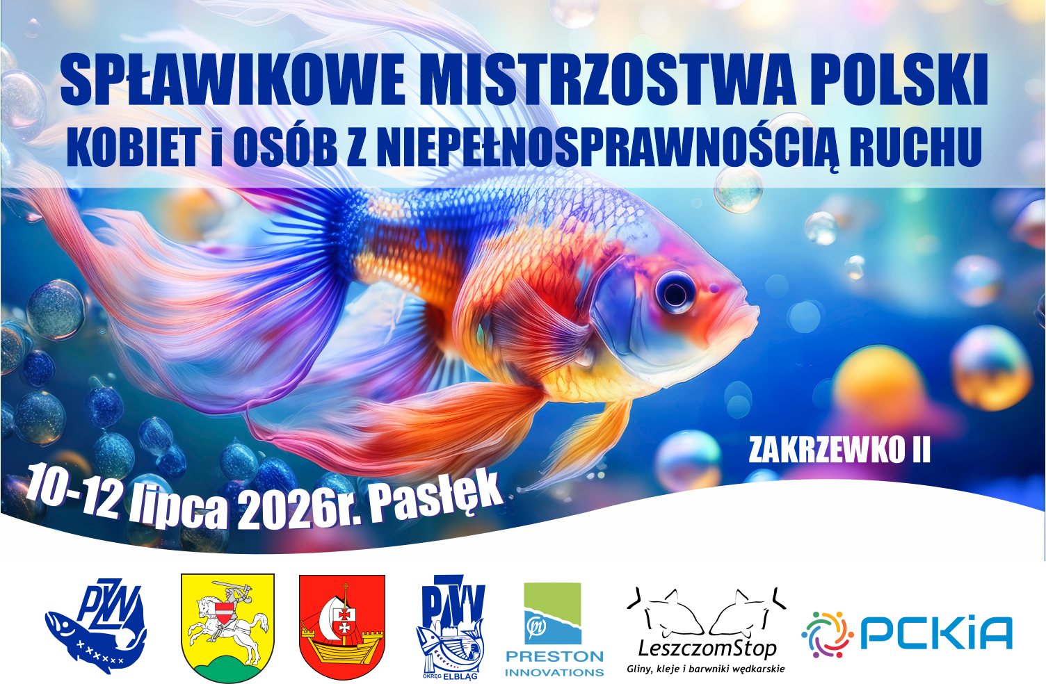 mistrzostwa Polski wędkarskie, plakat