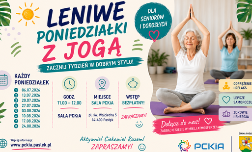 Zdjęcie do Zacznij tydzień spokojnie &ndash; zapraszamy na Leniwe Poniedziałki z Jogą!